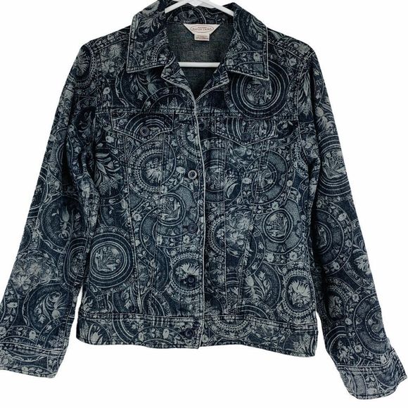 Northern Reflections 9273 Jacket Small EUC Print J - Picture 1 of 5